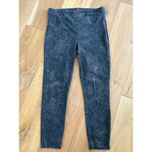 Spanx Jean-ish Gray Marble Denim Leggings